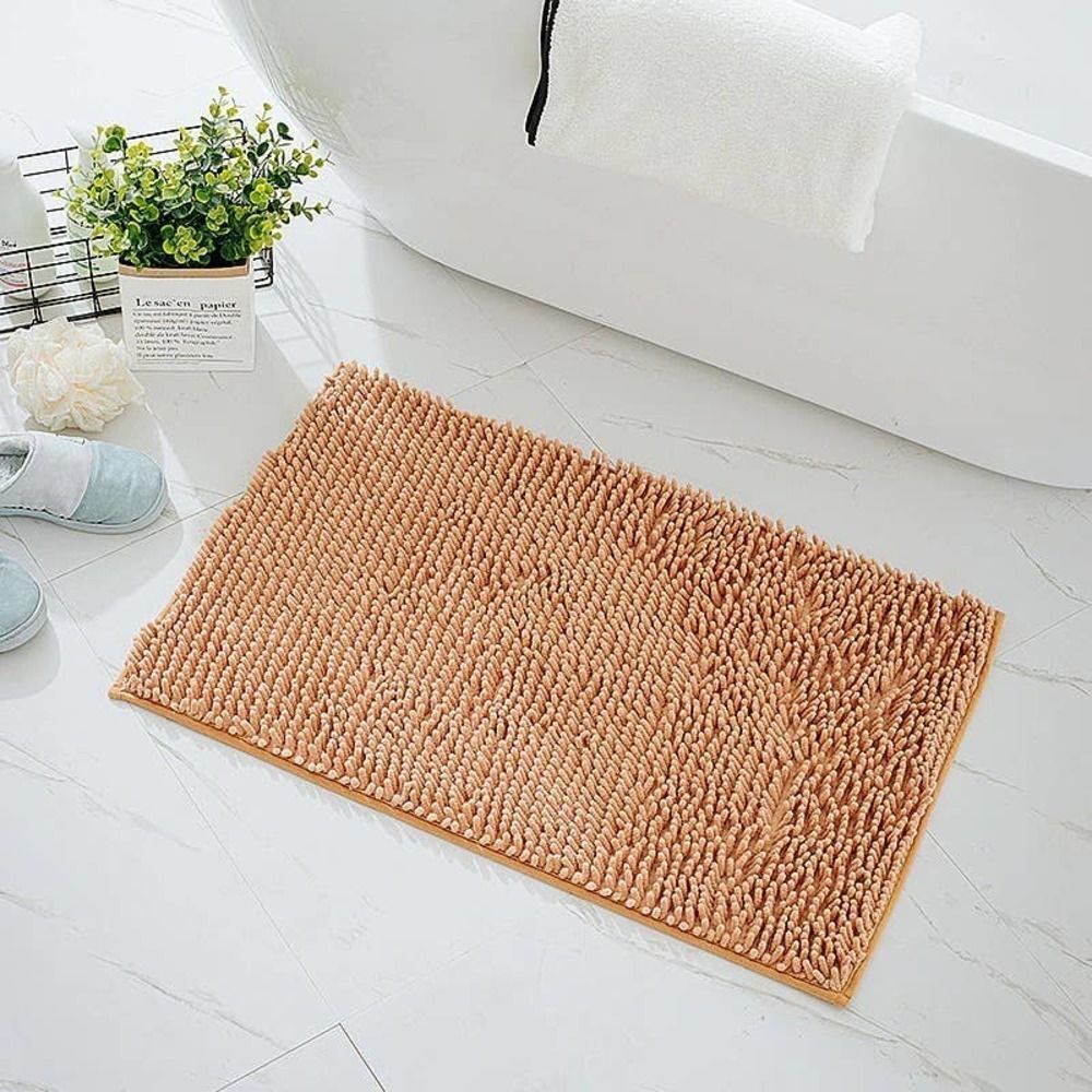 Non-Slip Bath Mat Soft Cozy Shaggy Durable Bath Rug for Bathroom Plush Carpet